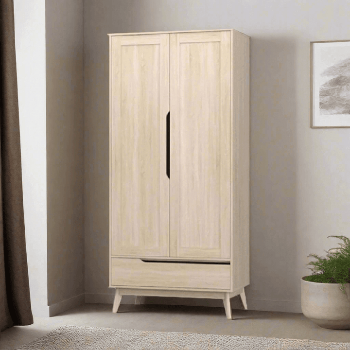 Trystan 2 Door Wooden Wardrobe