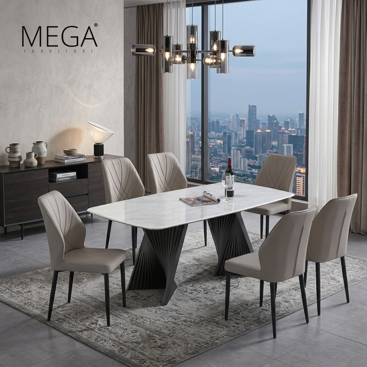 Veela Sintered Stone Dining Table (1.6m)