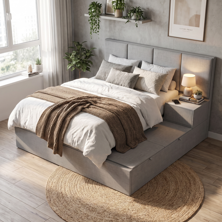 Idella Platform Storage Bed