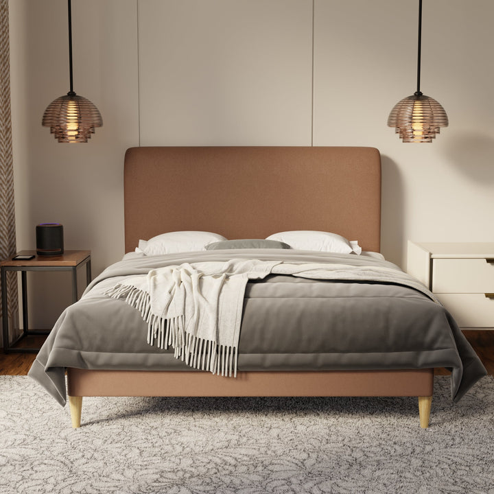 Vintaro Fabric Bed Frame (Water Repellent & Pet friendly) by Somnuz