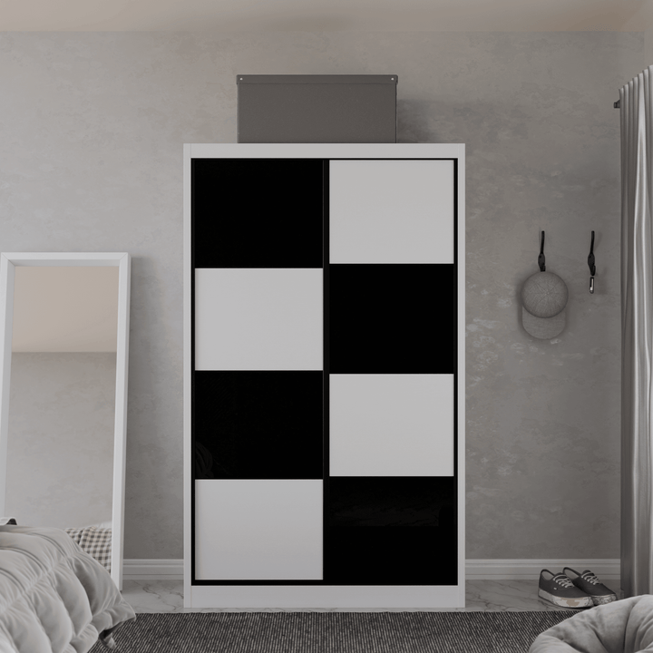 Angelina Modular Wardrobe (Black Glass)