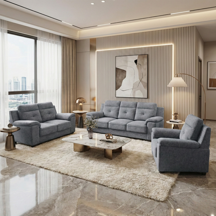 Zornel Fabric Sofa by Esteller (Pet Friendly & Easy Clean)