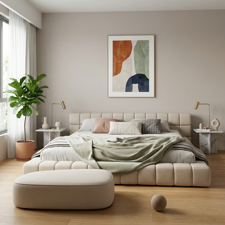 Noctra Leather Bed Frame