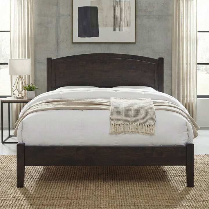 Devona Walnut Wooden Bed (Queen and King Size)