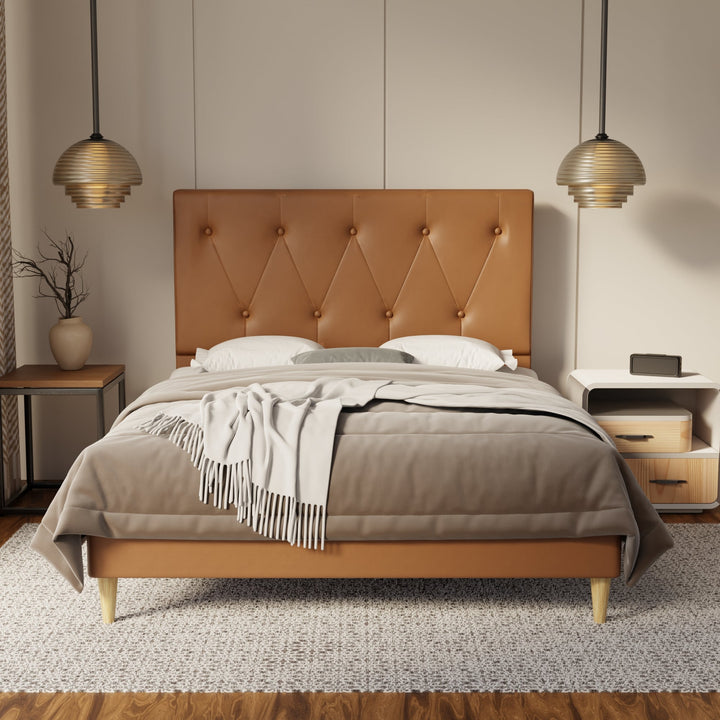 Valen Genuine Leather Bed Frame By Esteller