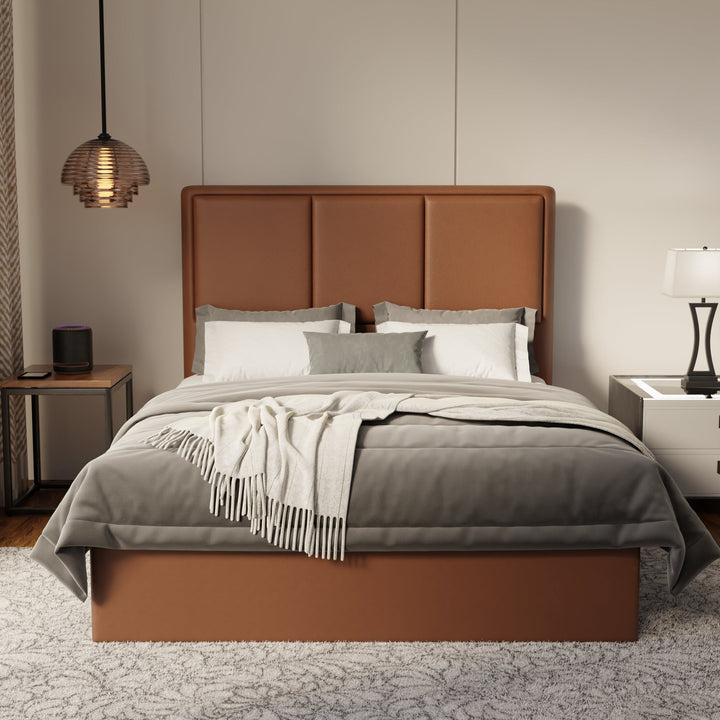 Velmira Faux Leather Drawer Bed Frame (Pet Friendly) by Somnuz