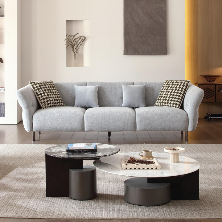 Benedetto Grey Fabric Sofa