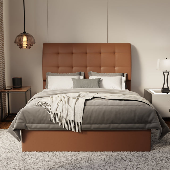 Haldor Faux Leather Drawer Bed Frame (Pet Friendly) by Somnuz