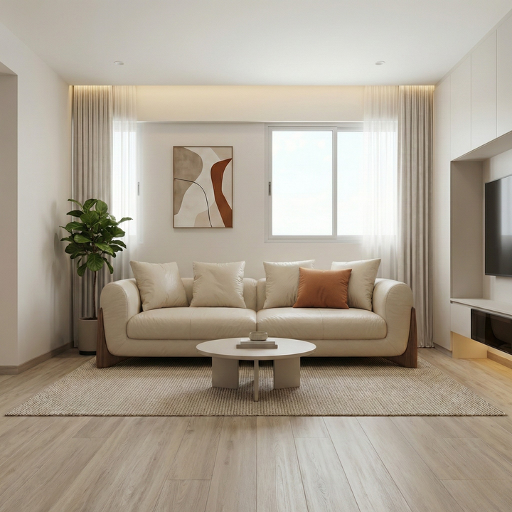 Zyre Leather Sofa
