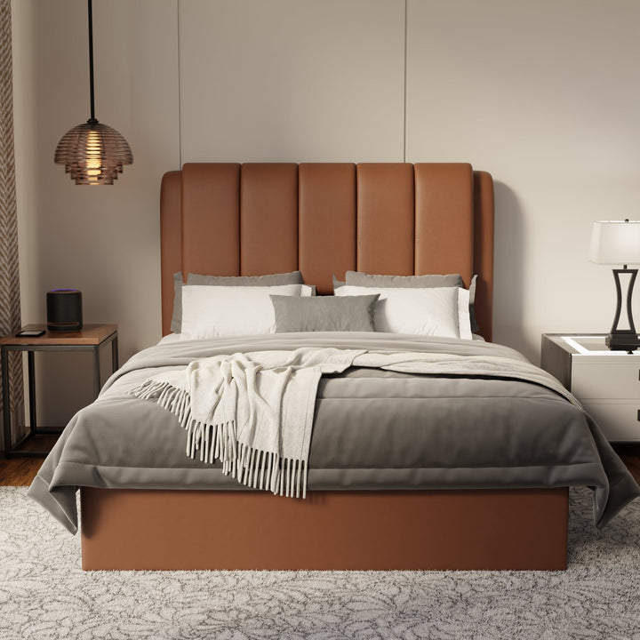 Asteron Faux Leather Drawer Bed Frame (Pet Friendly) by Somnuz