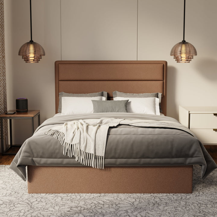 Zorvain Fabric Drawer Bed Frame (Water Repellent & Pet friendly) by Somnuz