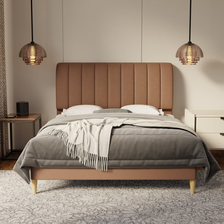 Kuro Fabric Bed Frame (Water Repellent & Pet friendly) by Somnuz