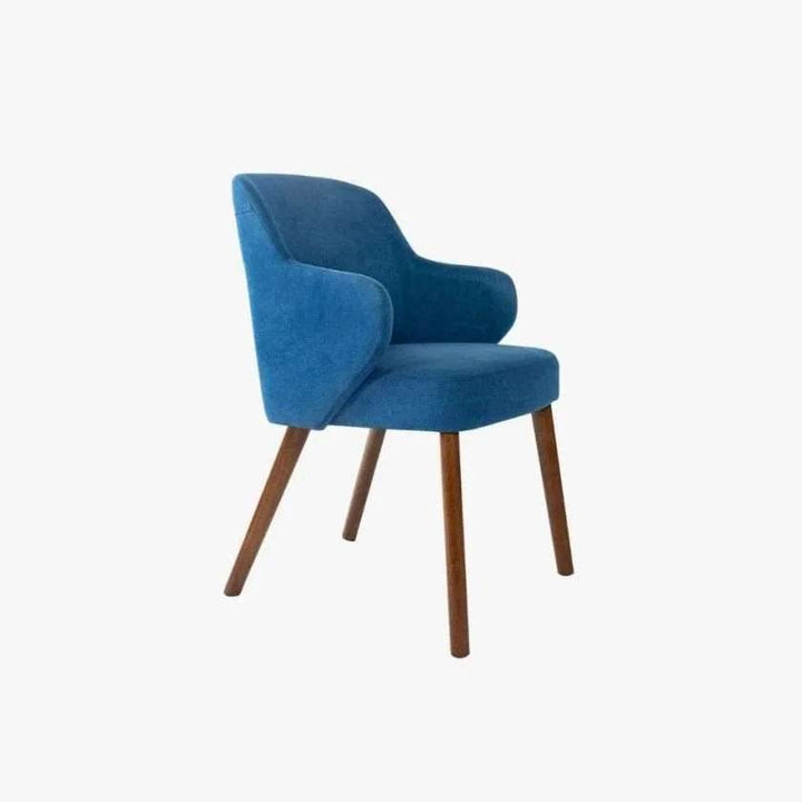 Gabriella Blue Fabric Dining Chair with Arm