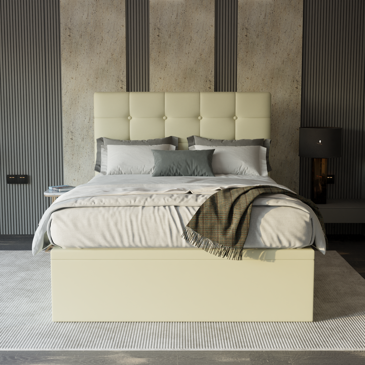 Ellie Faux Leather Storage Bed