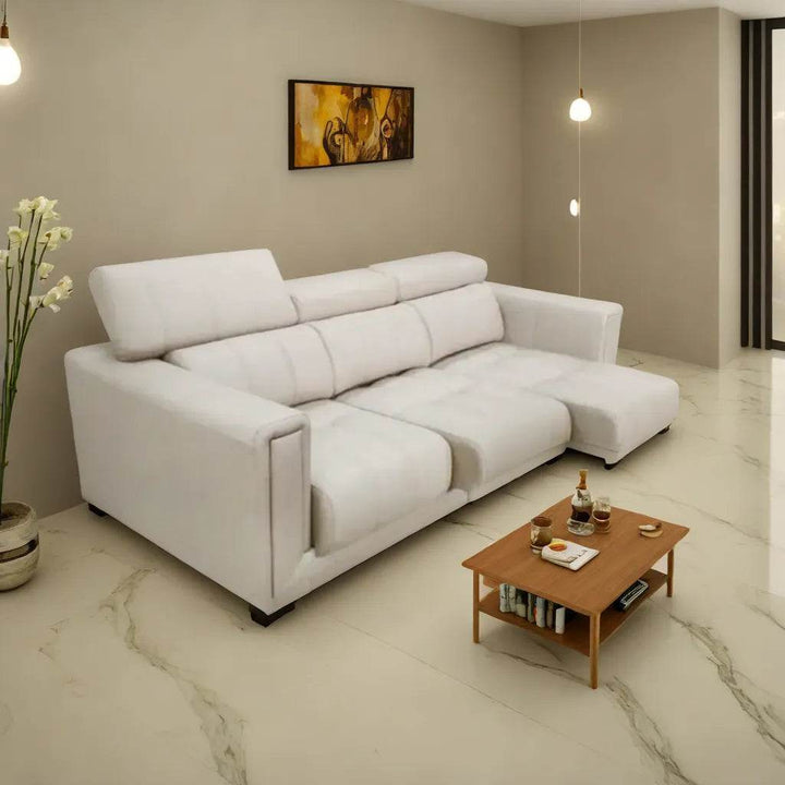 Timmey Genuine Leather Slider Sofa