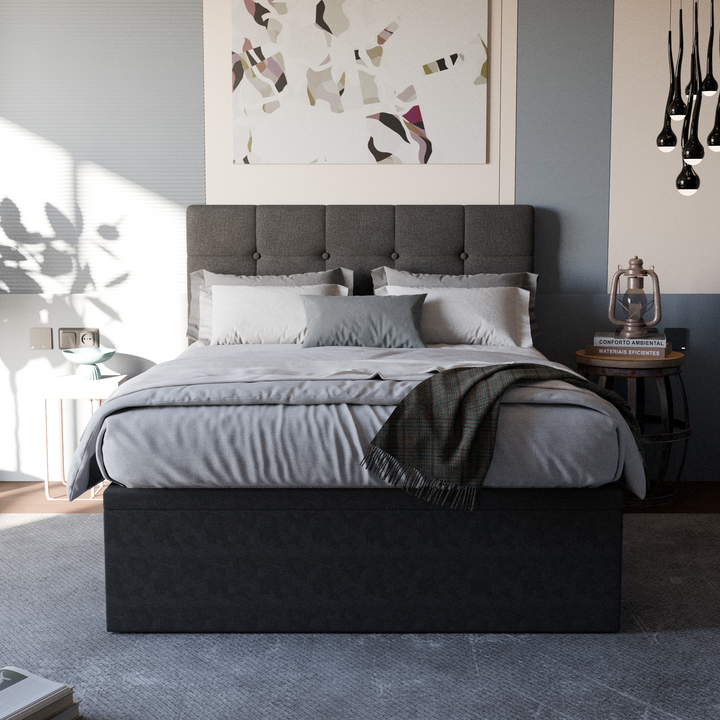 Ellie Fabric Storage Bed