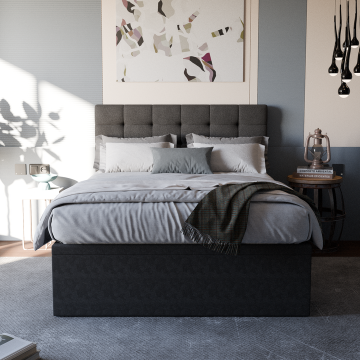 Edith Fabric Storage Bed (Water Repellent)