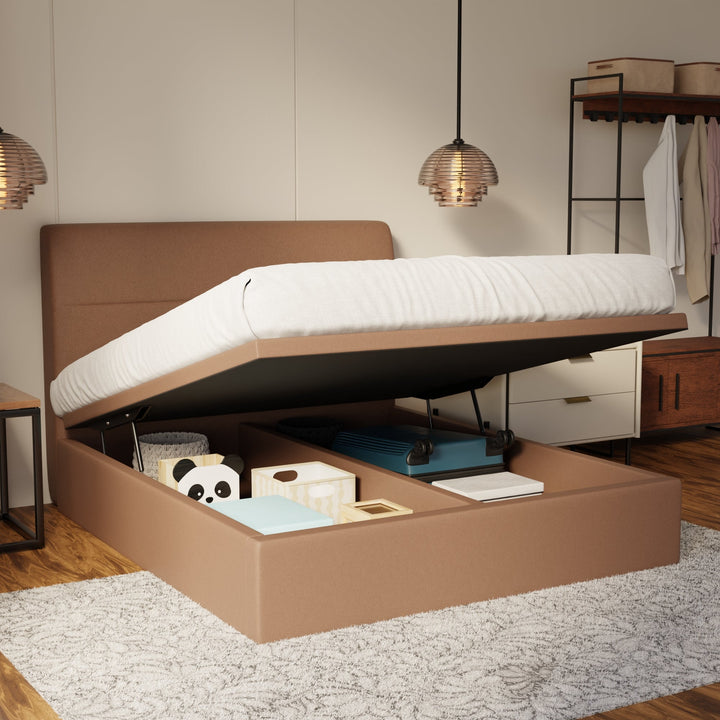 Lysara Fabric Storage Bed Frame (Water Repellent & Pet Friendly) by Somnuz