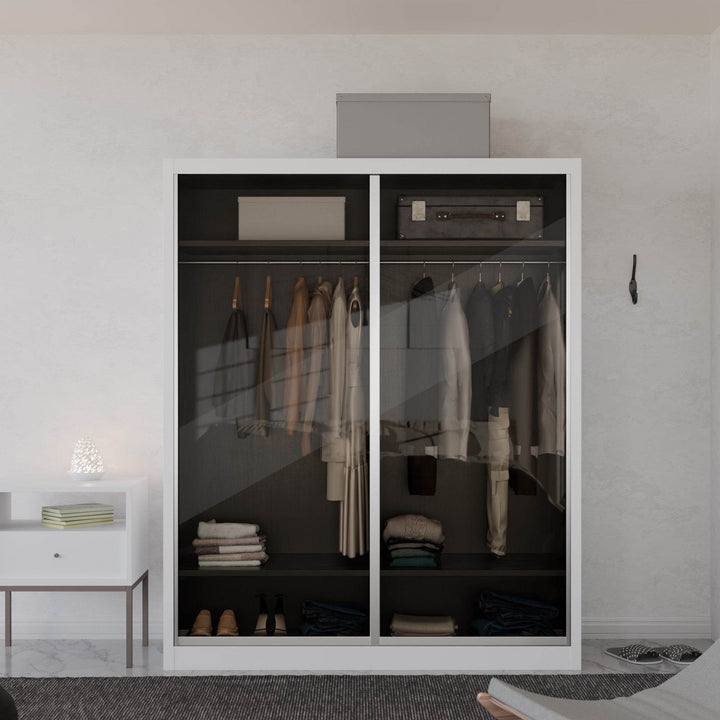Amity Modular Wardrobe A04 (Tinted Clear Glass)