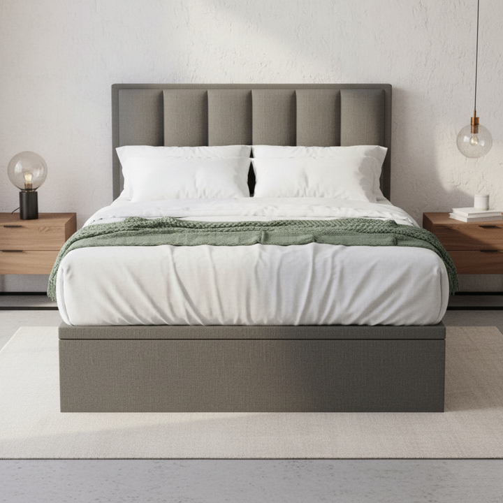 Penny Fabric Storage Bed Frame