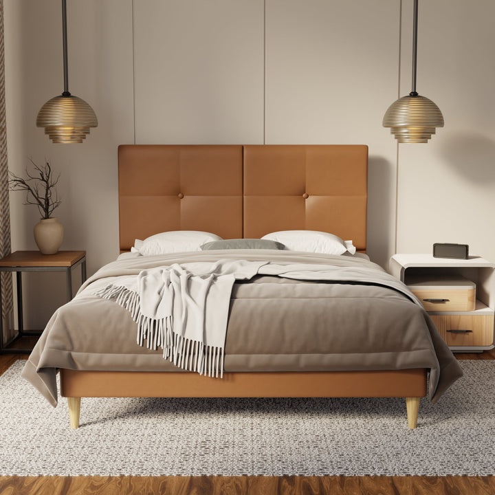 Rylan Genuine Leather Bed Frame By Esteller