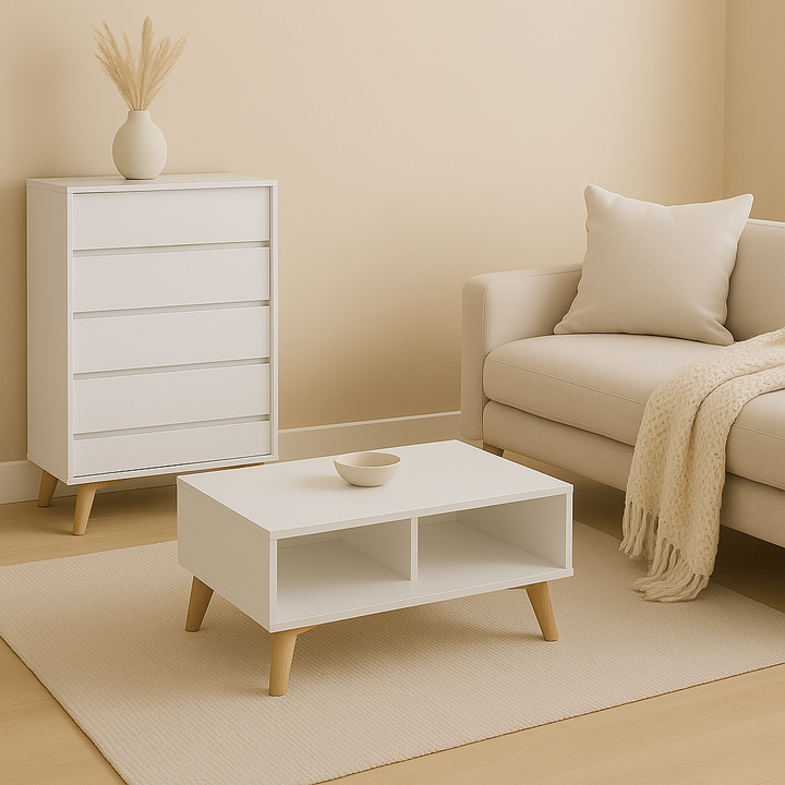 Xandra White Coffee Table (100cm)