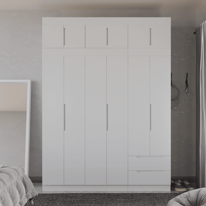Harrison 6 Door Open Wardrobe with Top
