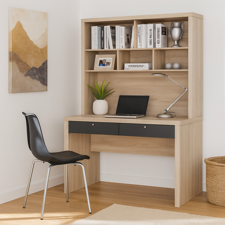 Malvin Study Table with Hutch (120cm)