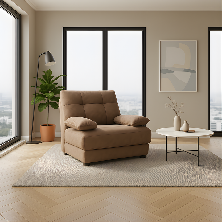 Brynnor Fabric Adjustable Armrest Sofa by Esteller (Pet Friendly & Easy Clean)