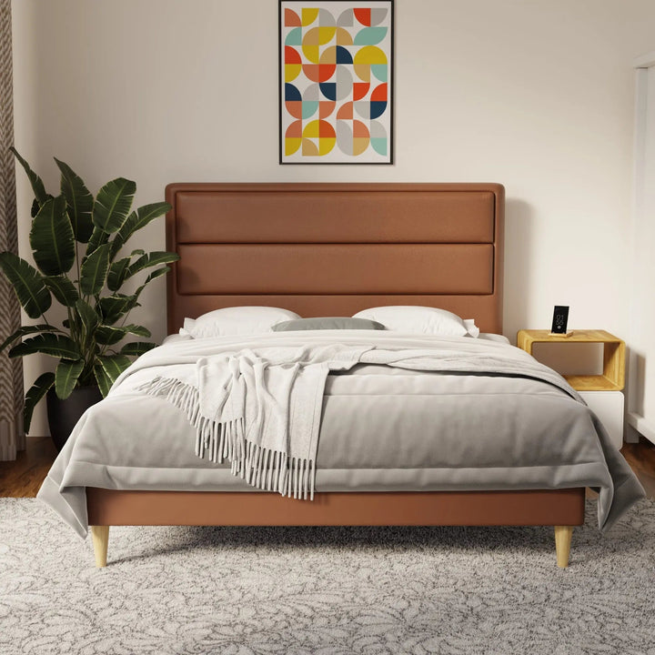 Zorvain Faux Leather Bed Frame (Pet Friendly) by Somnuz