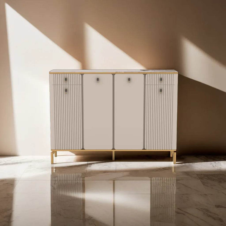 Koda 4 Door Shoe Cabinet with Sintered Stone Top (140cm)