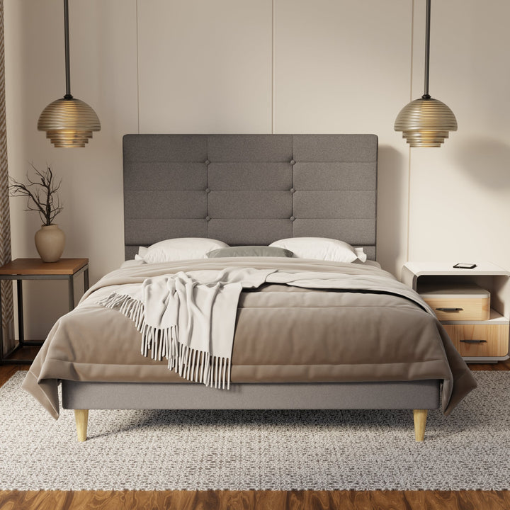 Kaelen Fabric Bed Frame (Water Repellent & Pet friendly) By Esteller
