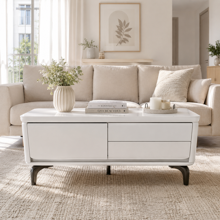 Fiora Coffee Table with Storage Drawers