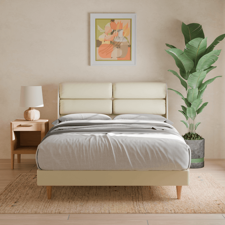 Fobbee Faux Leather Bed Frame