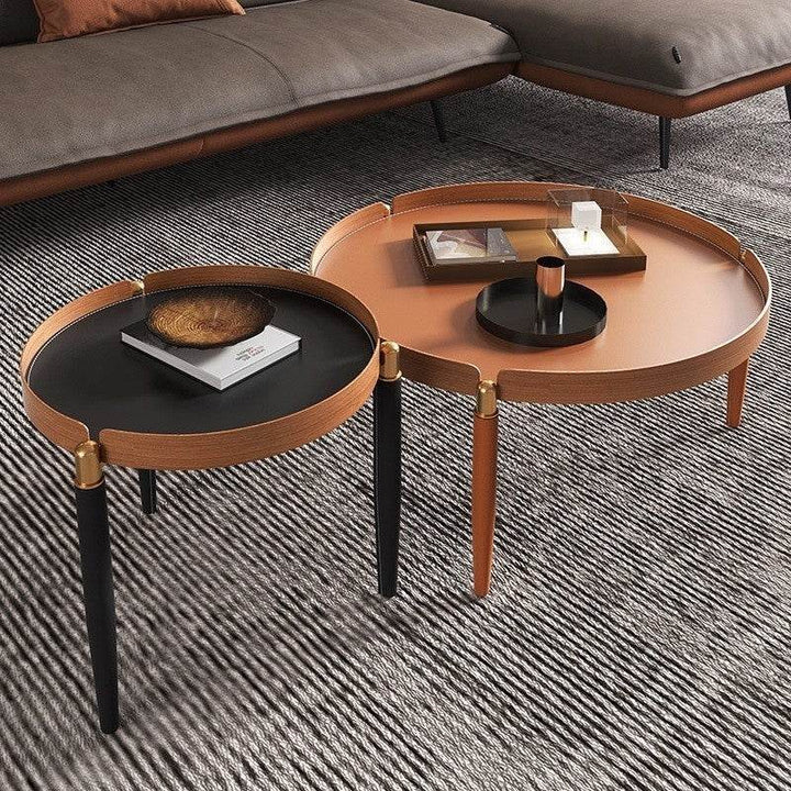 Eclipse Faux Leather Nesting Coffee Table