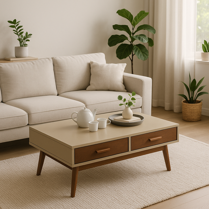 Presley Wooden Coffee Table (120cm)