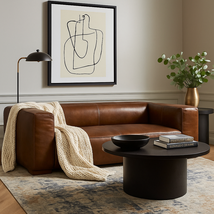 Riku Leathaire Sofa