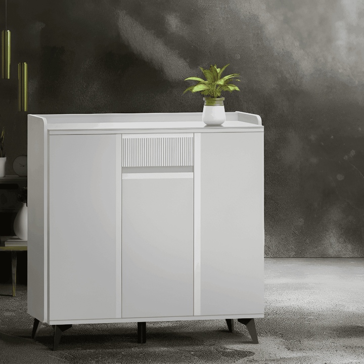 Evania 3 Door Shoe Cabinet with Sintered Stone Top