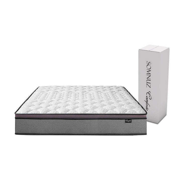 Somnuz® Comforto 10 Inch Bamboo Fabric Latex Individual Pocketed Spring Mattress