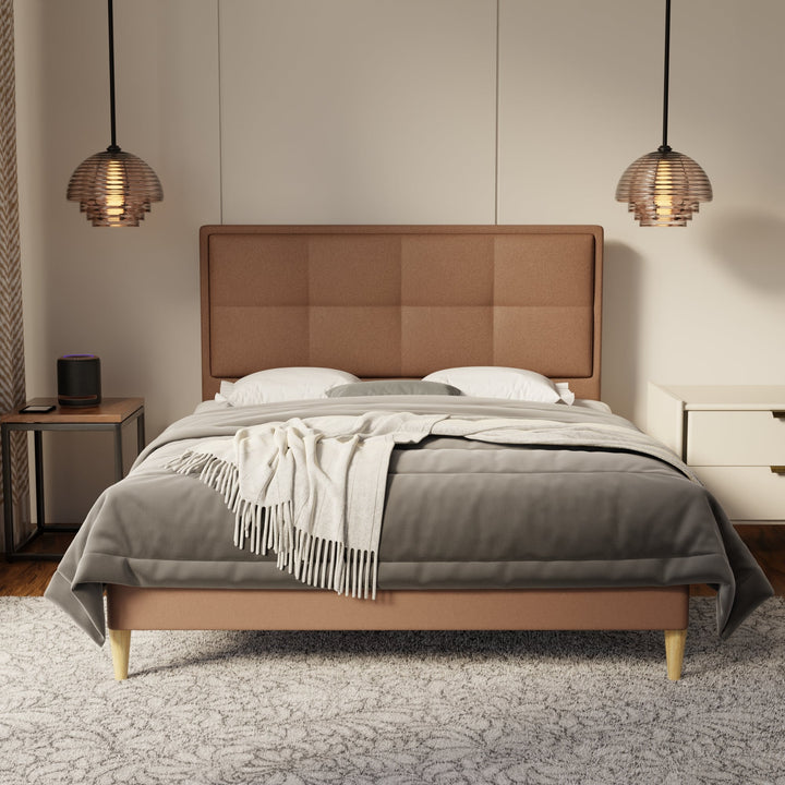 Solvane Fabric Bed Frame (Water Repellent & Pet friendly) by Somnuz