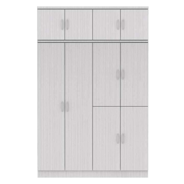 Bernald 5ft White Wash Open Door Wardrobe