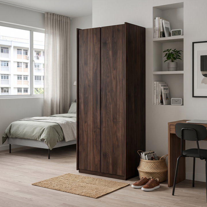 Scout 2 Door Wooden Wardrobe (80cm)