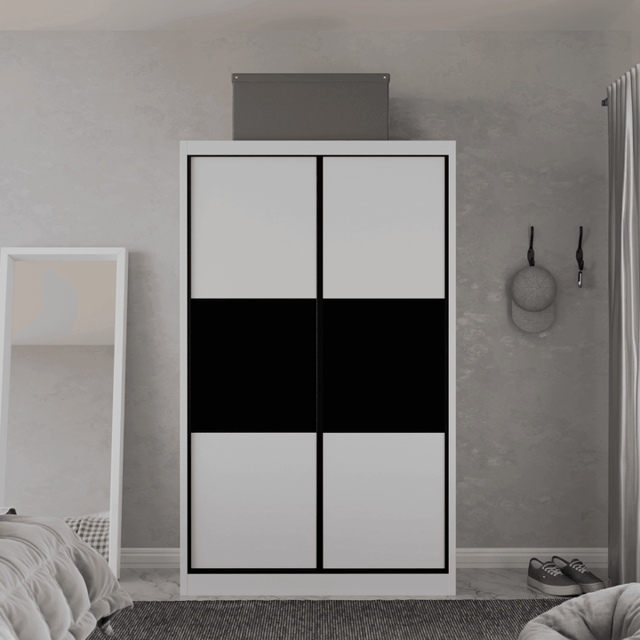 Audrey Modular Wardrobe (Black Glass)
