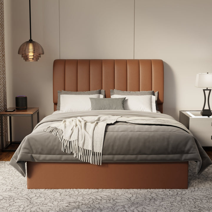 Kuro Faux Leather Drawer Bed Frame (Pet Friendly) by Somnuz