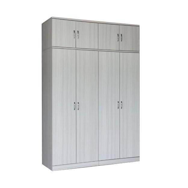 Bernie 5ft White Wash Open Door Wardrobe