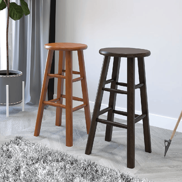 [Set of 2] Elarion Wooden Bar Stool