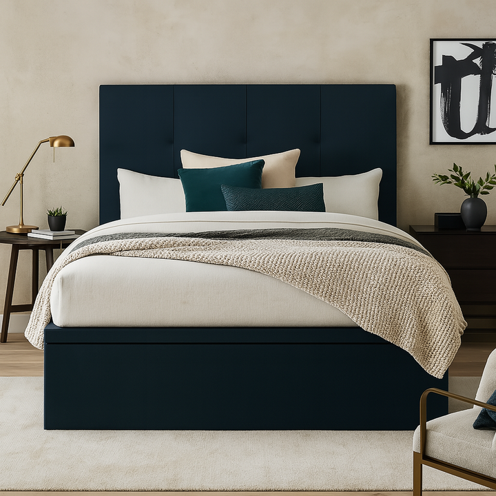 Azure Fabric Storage Bed (Water Repellent)