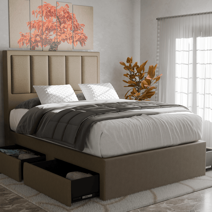 Marley Fabric Drawer Bed Frame (Water Repellent)