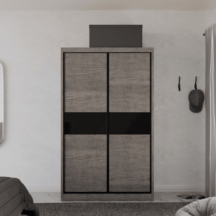 Helene Modular Wardrobe (Black Glass)