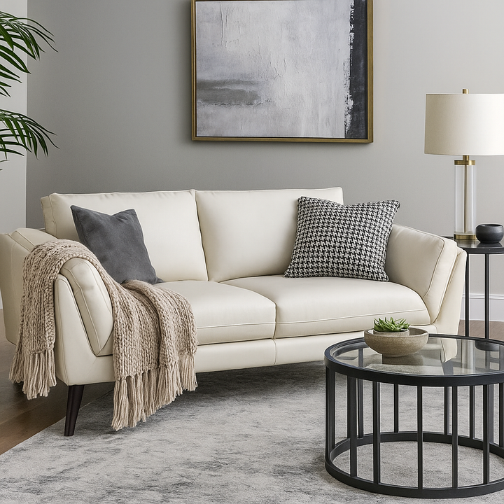 Akiko Genuine Leather Sofa